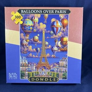 Dowdle Folk Art 300 Piece Jigsaw Puzzle Balloons Over Paris Eric Dowdle Scenic